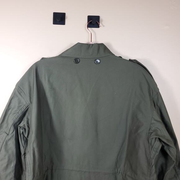 Vintage 1984 KL Army Surplus Green Cotton Utility Jacket Size S - Picture 11 of 12